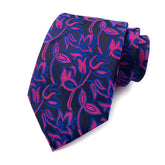 Gravata Masculina Paisley Azul e Rosa Sparka SK005